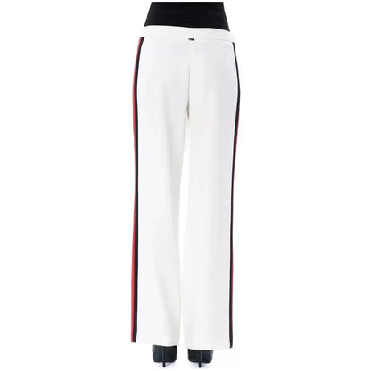 BYBLOS White Polyester Women Pants BYBLOS