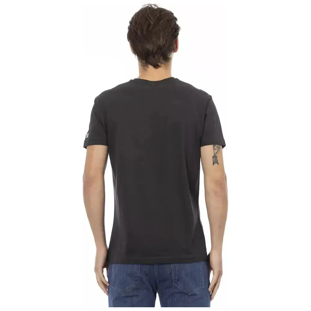 Trussardi Action Black Cotton Men's T-Shirt