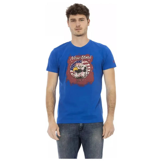 Trussardi Action Blue Cotton Men's T-Shirt