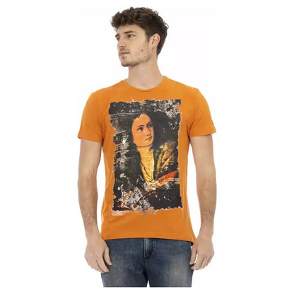 Trussardi Action Orange Cotton Men's T-Shirt