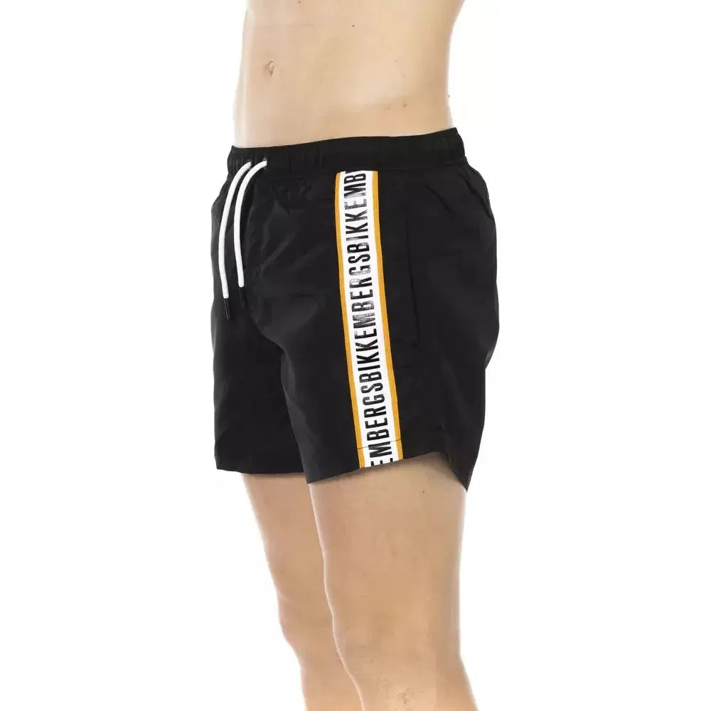 Bikkembergs Black Polyamide Men Swim Short Bikkembergs