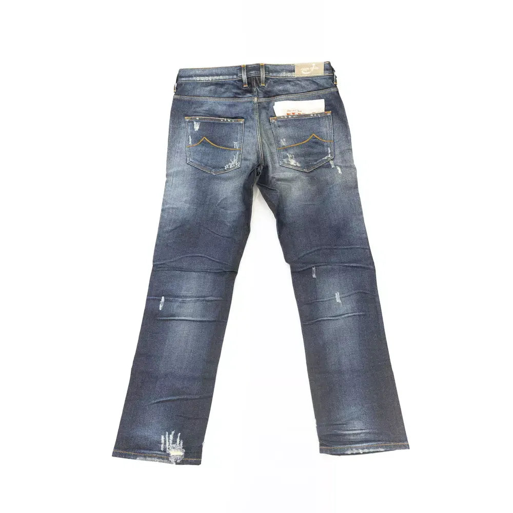 Jacob Cohen Blue Cotton Jeans & Pant