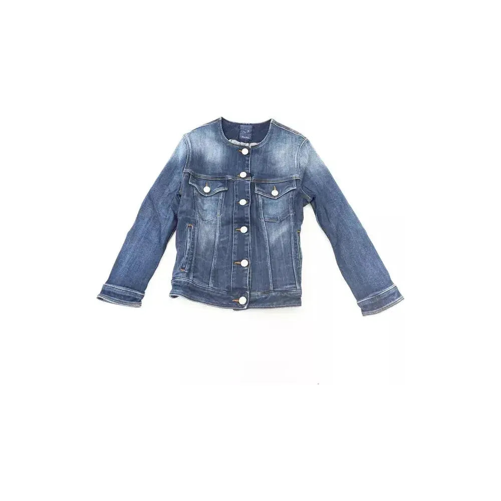 Jacob Cohen Blue Cotton Women Jacket