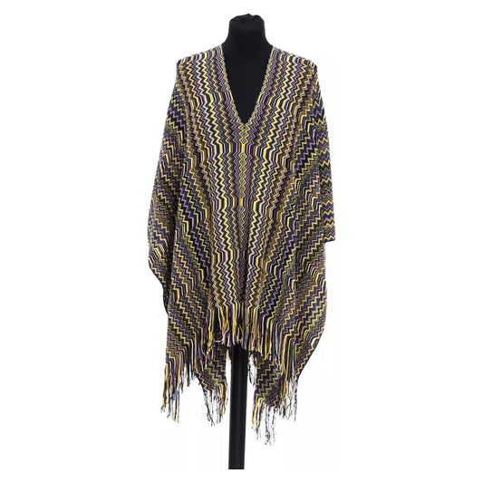 Missoni Multicolor Wool Women Poncho Missoni