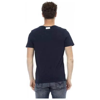 Bikkembergs Blue Cotton Men T-Shirt