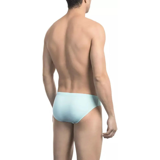 Bikkembergs Light Blue Polyamide Men Swimwear Bikkembergs