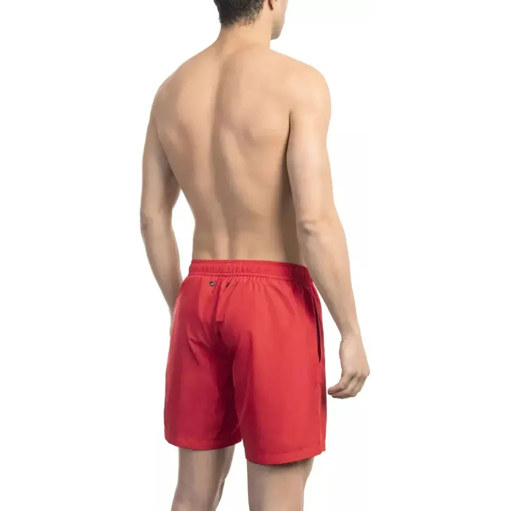 Bikkembergs Black Polyester Men Swimsuit