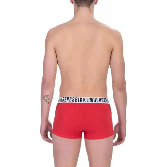 Bikkembergs Red Cotton Men's Underwear Trunk MAN UNDERWEAR Bikkembergs