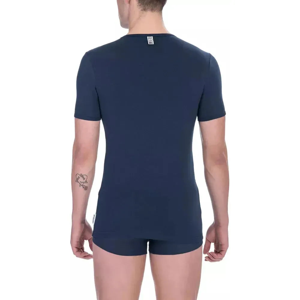 Bikkembergs Blue Cotton Men's T-Shirt