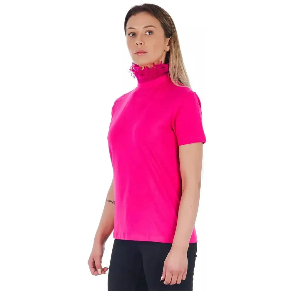 Frankie Morello Pink Cotton Women T-Shirt Frankie Morello