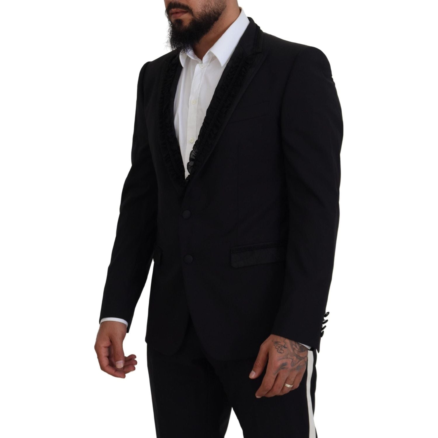 Dolce & Gabbana Black MARTINI Slim Fit Jacket Blazer