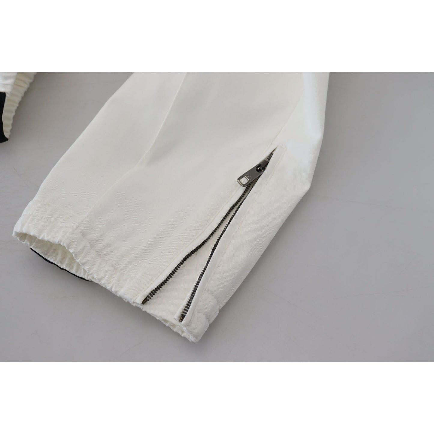 Dolce & Gabbana Elegant White Cotton Jogger Pants Dolce & Gabbana