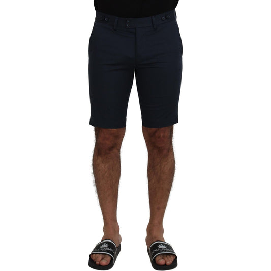 Dolce & Gabbana Blue Bermuda Low Waist Men Shorts Dolce & Gabbana