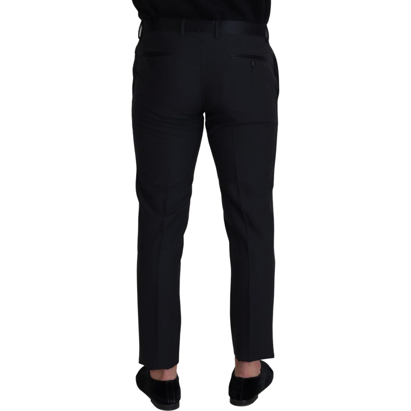 Dolce & Gabbana Elegant Black Wool Blend Trousers Dolce & Gabbana