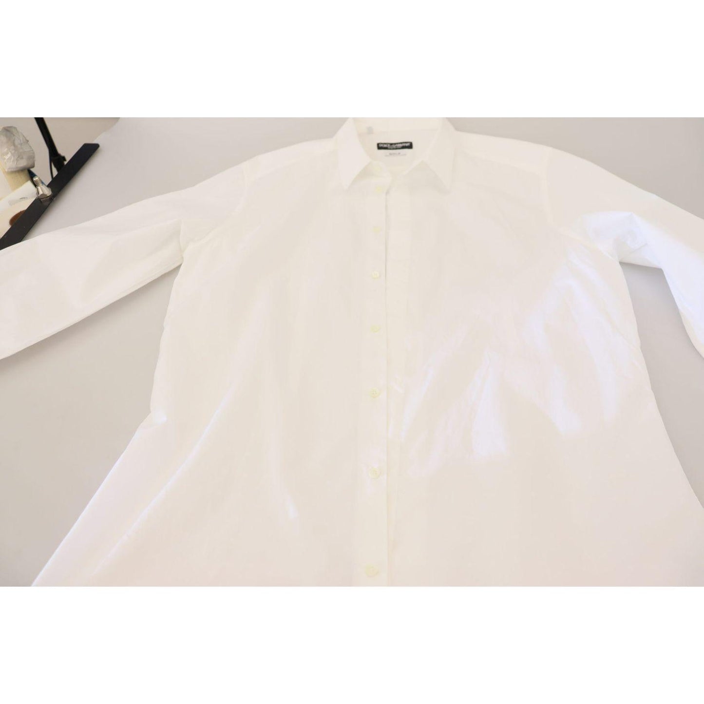 Dolce & Gabbana Elegance Reimagined White Cotton Dress Shirt Dolce & Gabbana