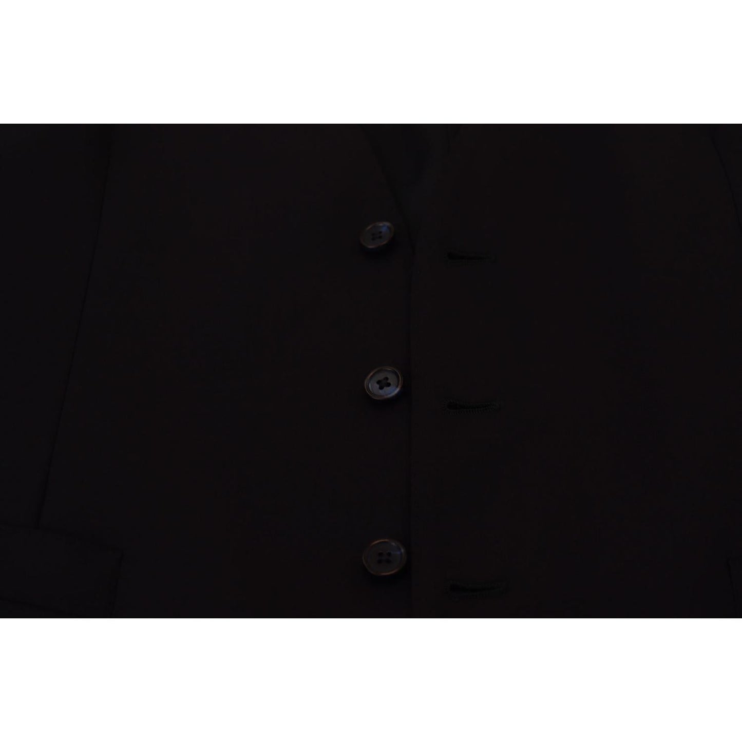 Dolce & Gabbana Elegant Dark Blue Formal Dress Vest Dolce & Gabbana Black