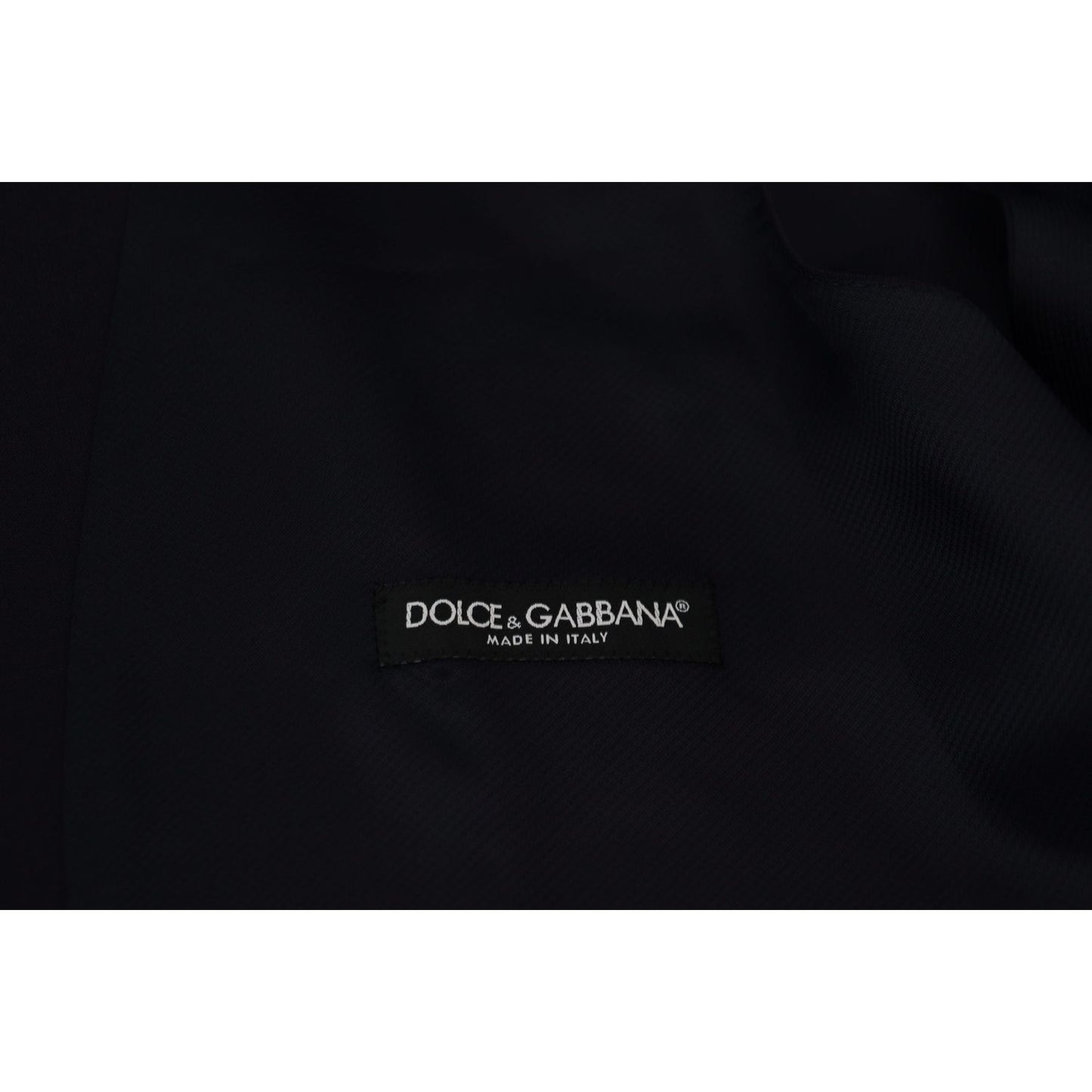 Dolce & Gabbana Elegant Dark Blue Formal Dress Vest Dolce & Gabbana Black