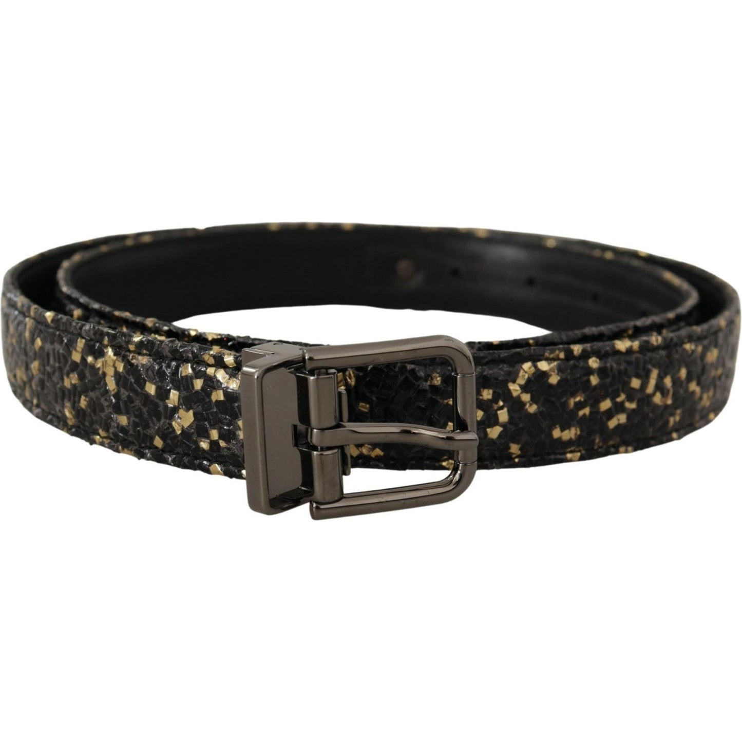 Dolce & Gabbana Elegant Italian Leather Belt with Crown Detail Dolce & Gabbana