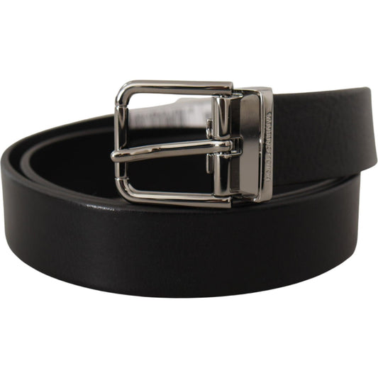 Dolce & Gabbana Elegant Black Leather Belt Dolce & Gabbana