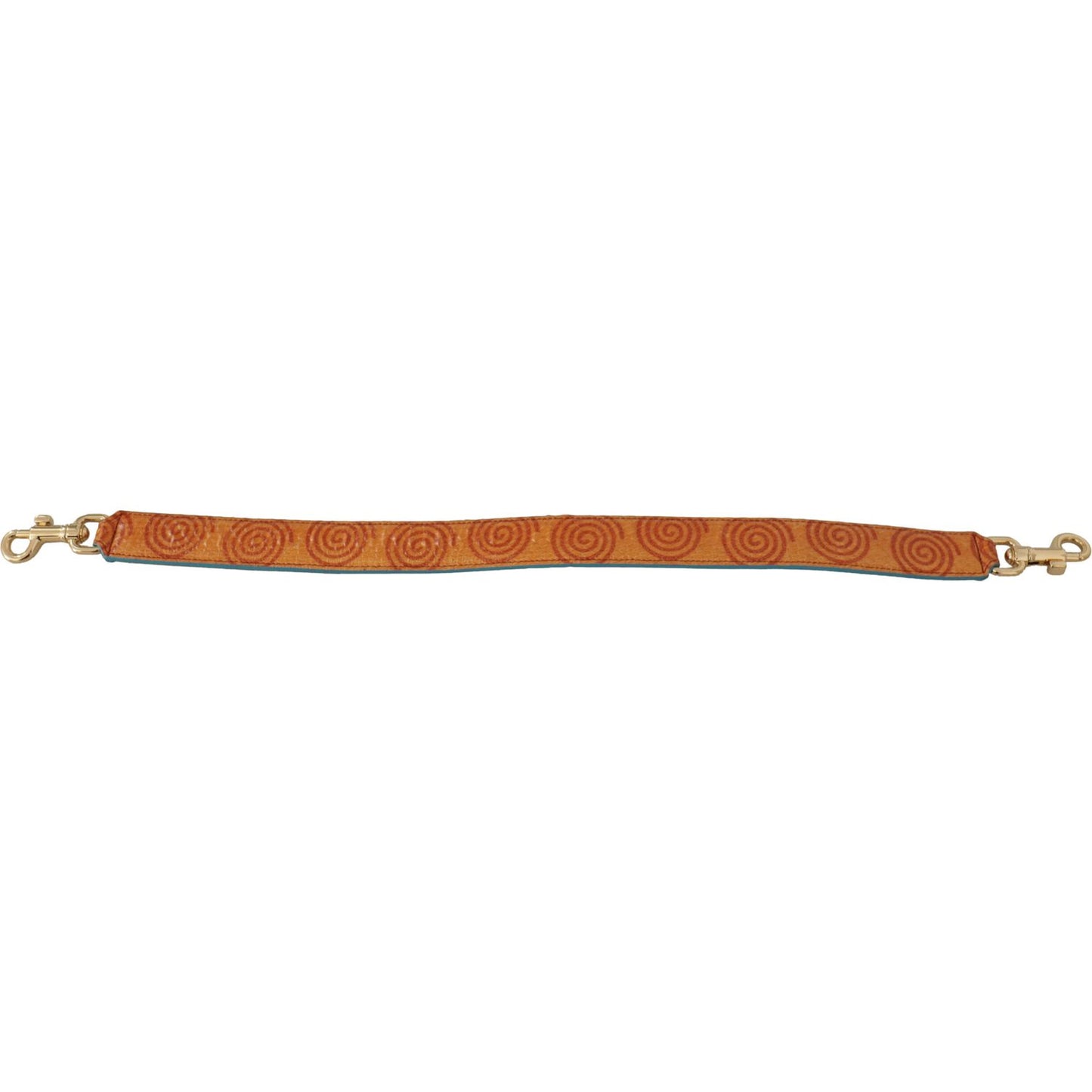 Dolce & Gabbana Chic Orange Leather Shoulder Strap Accessory Dolce & Gabbana Sienna