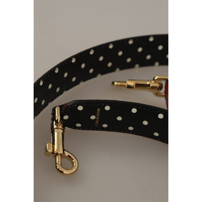 Dolce & Gabbana Red Python Leather Crystals Reversible Shoulder Strap Dolce & Gabbana