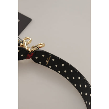 Dolce & Gabbana Red Python Leather Crystals Reversible Shoulder Strap Dolce & Gabbana