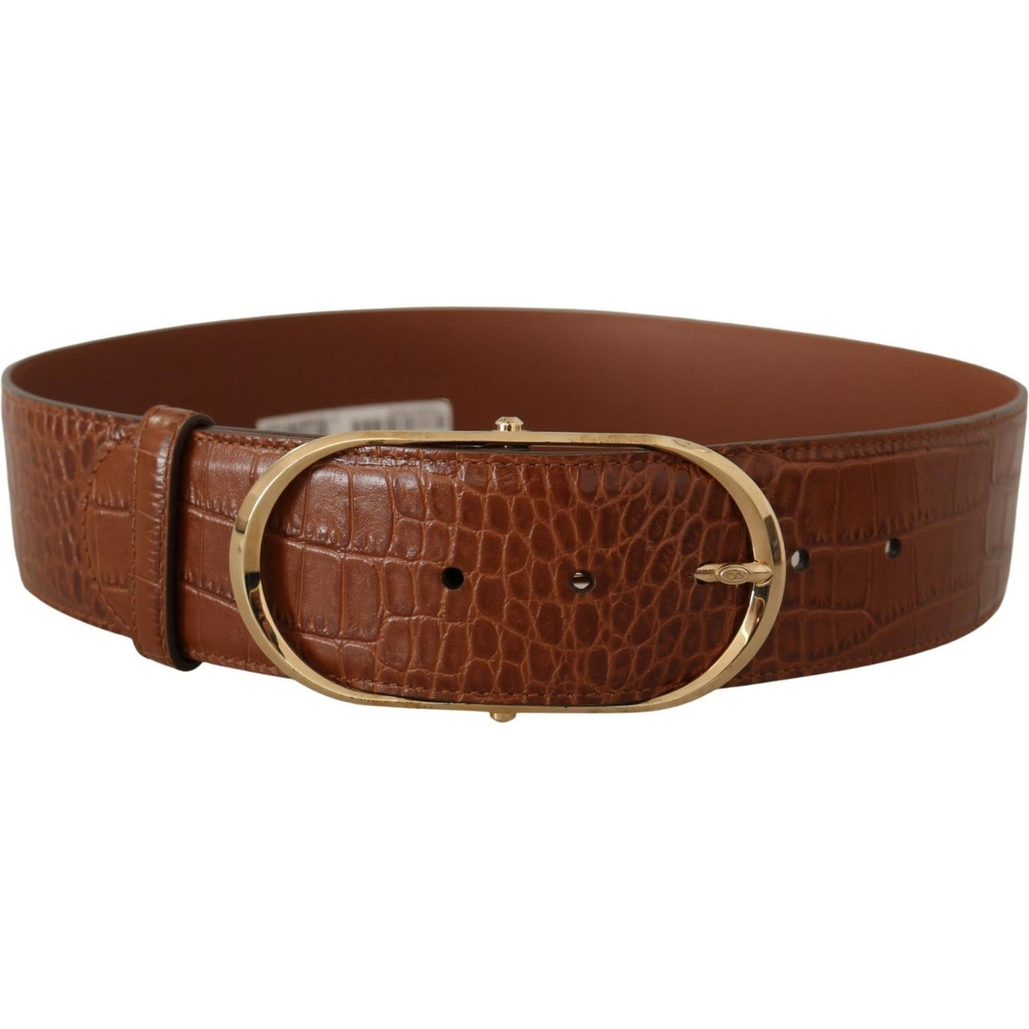 Dolce & Gabbana Enchanting Engraved Logo Leather Belt Dolce & Gabbana