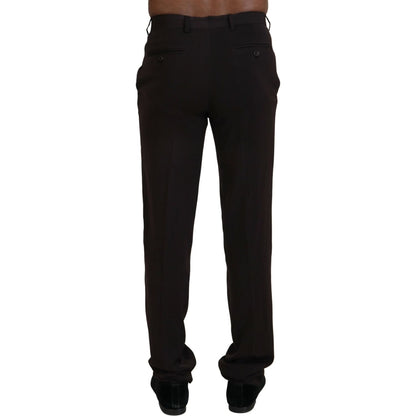 BENCIVENGA Brown Straight Fit Formal Men Pants