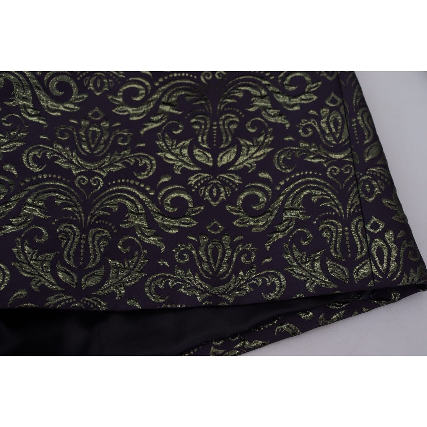 Dolce & Gabbana Gold Jacquard Robe Jacket Dolce & Gabbana Black
