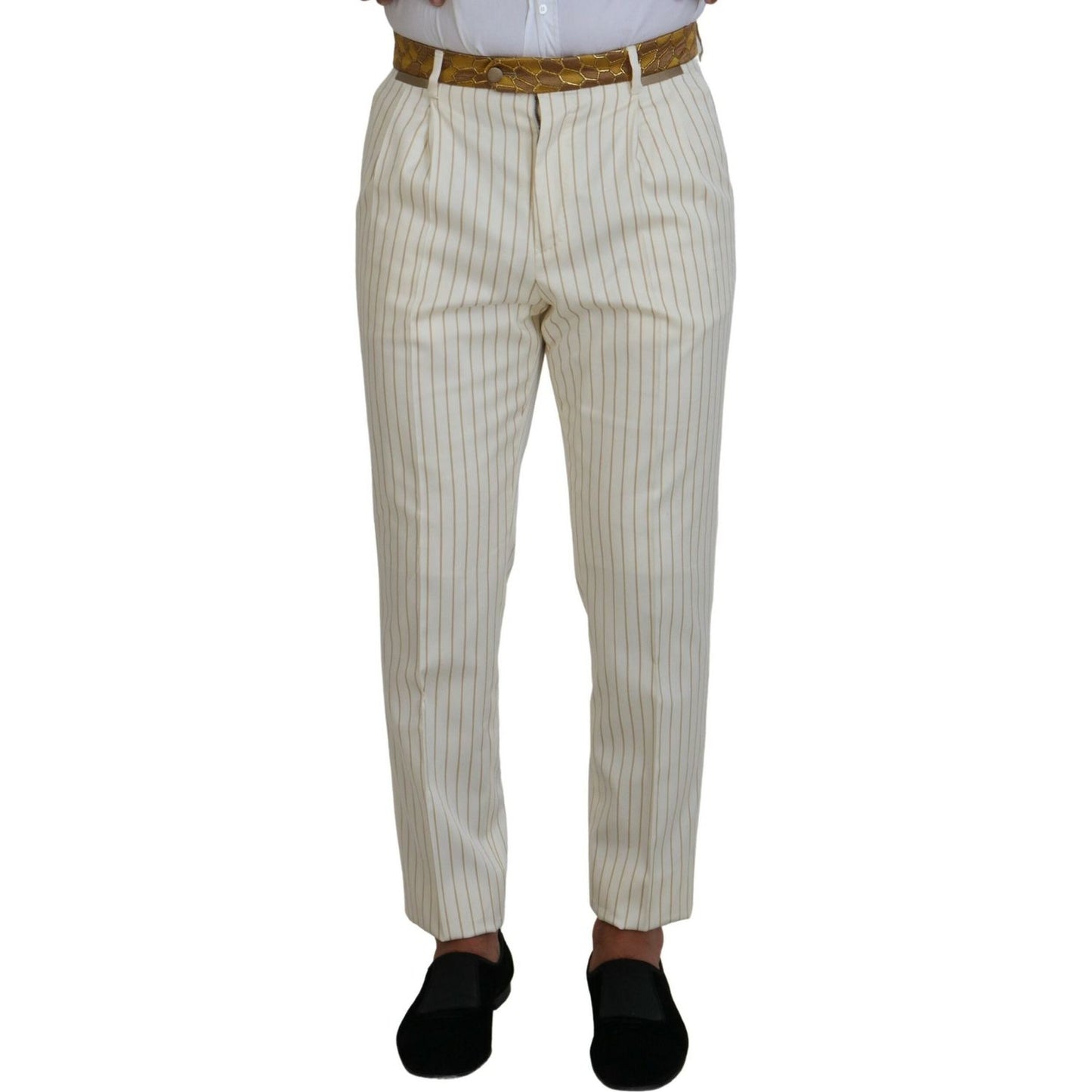 Dolce & Gabbana Elegant Off White Double Breasted Suit Dolce & Gabbana