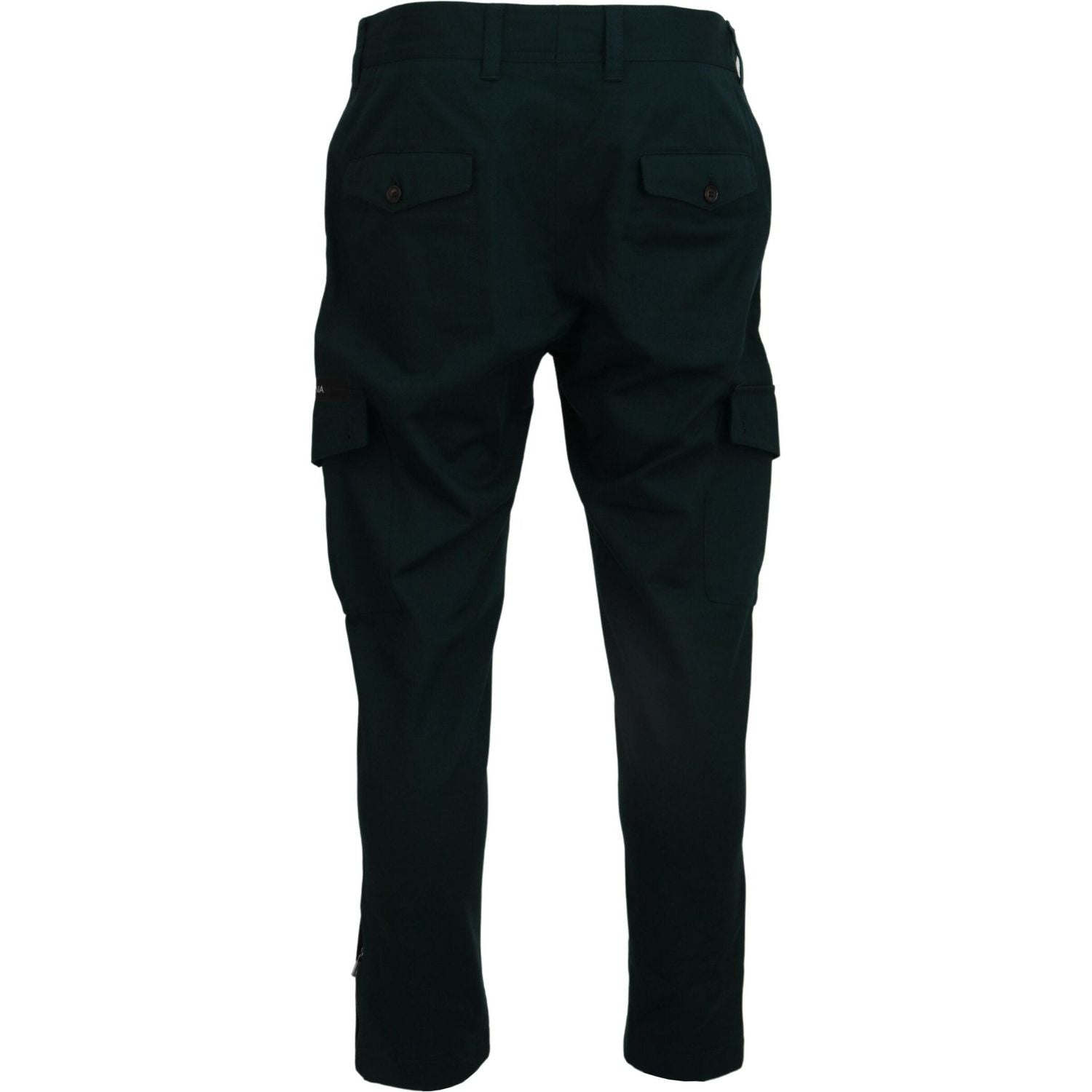 Dolce & Gabbana Green Cargo Cotton Stretch Jeans Pant