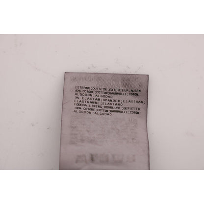 GF Ferre Black Cotton Stretch Chinos Pants