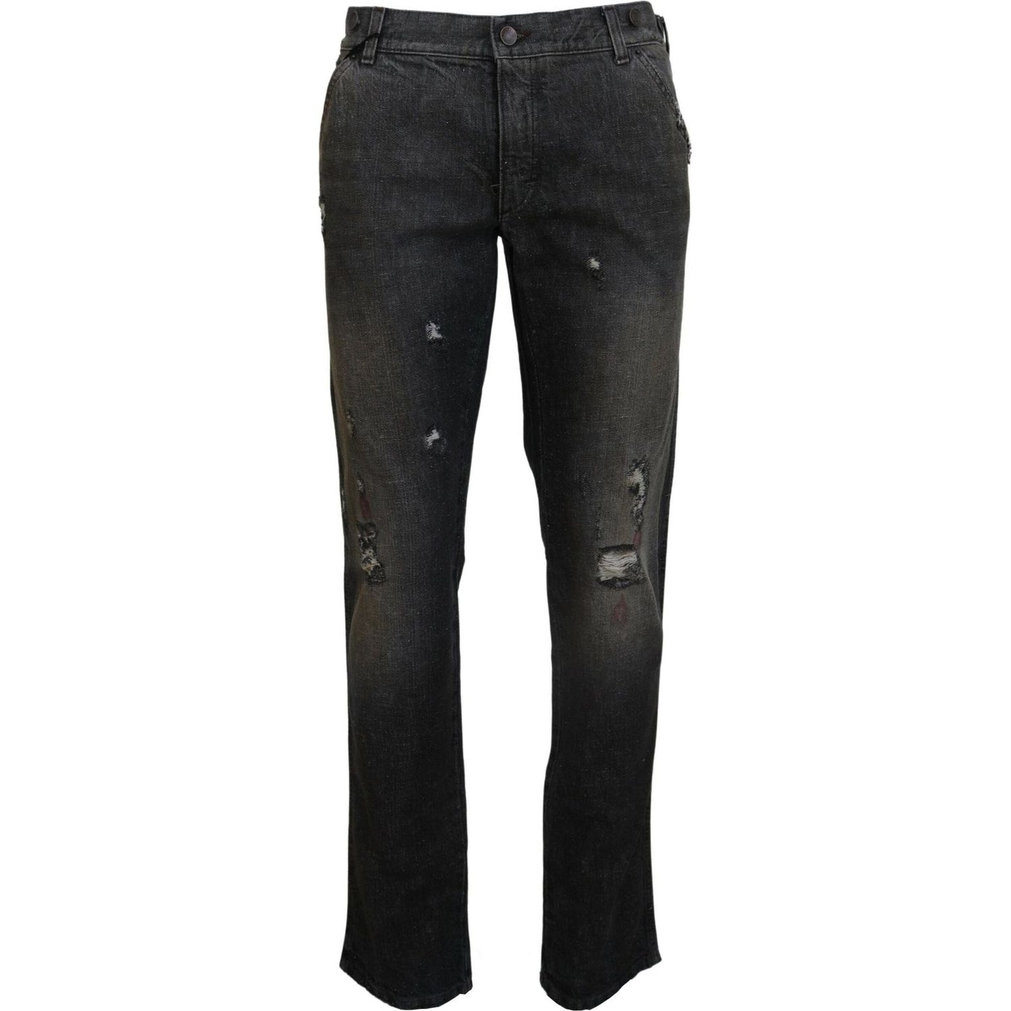 Dolce & Gabbana Exquisite Gray Denim Pants for the Modern Gentleman Dolce & Gabbana