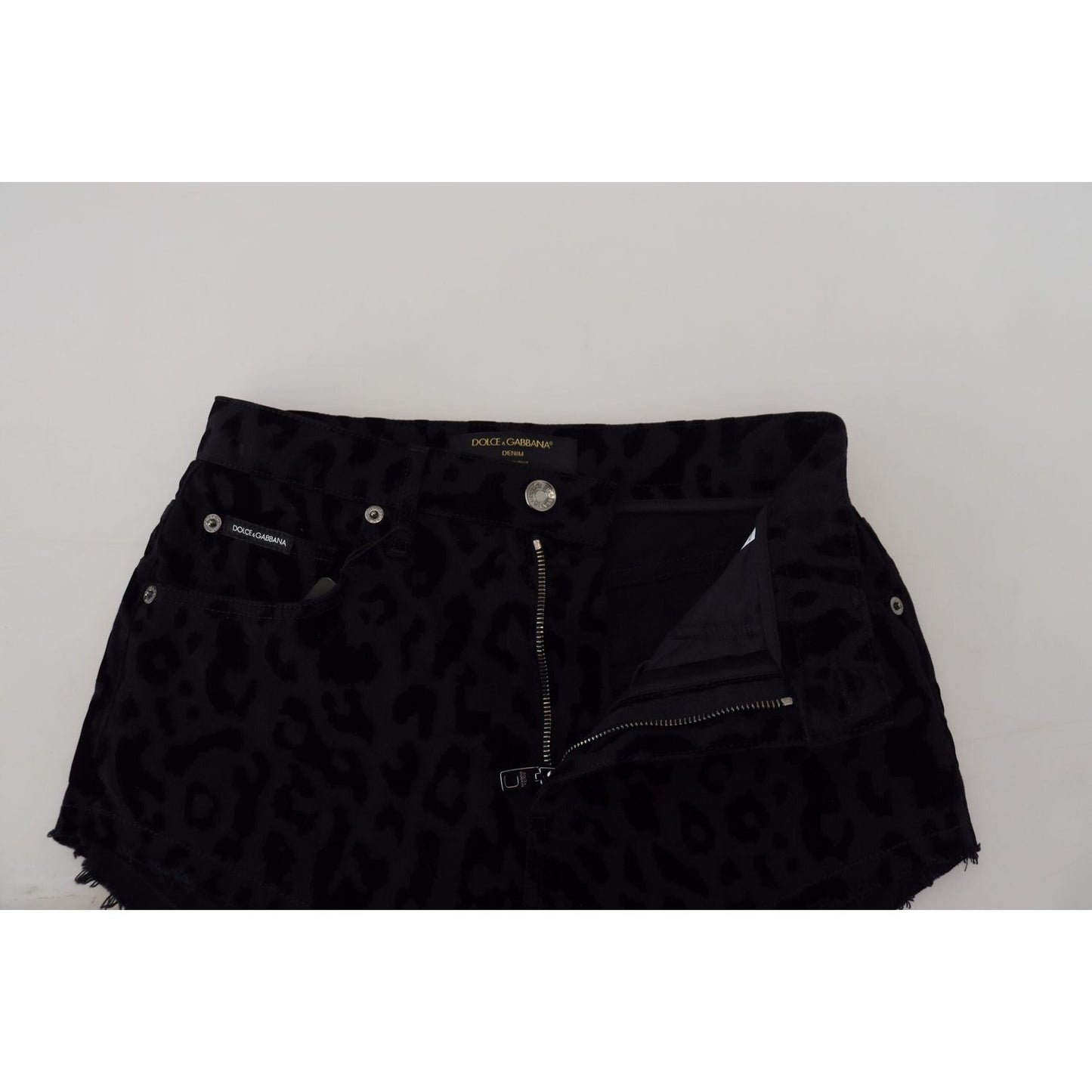 Dolce & Gabbana Elegant High Waist Denim Hot Pants Shorts Dolce & Gabbana