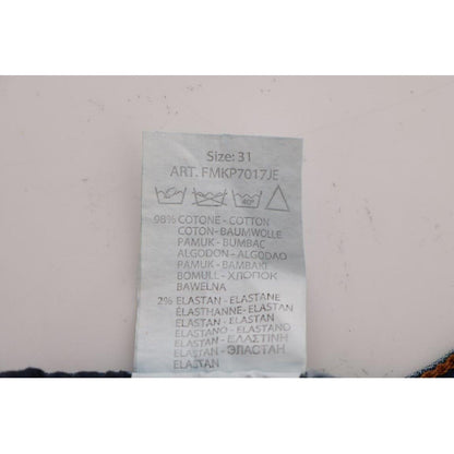 Frankie Morello Blue Wash Torn Dunfermile Slim Fit Jeans