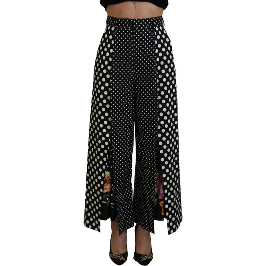 Dolce & Gabbana Multicolor Polka Dots High Waist Pants