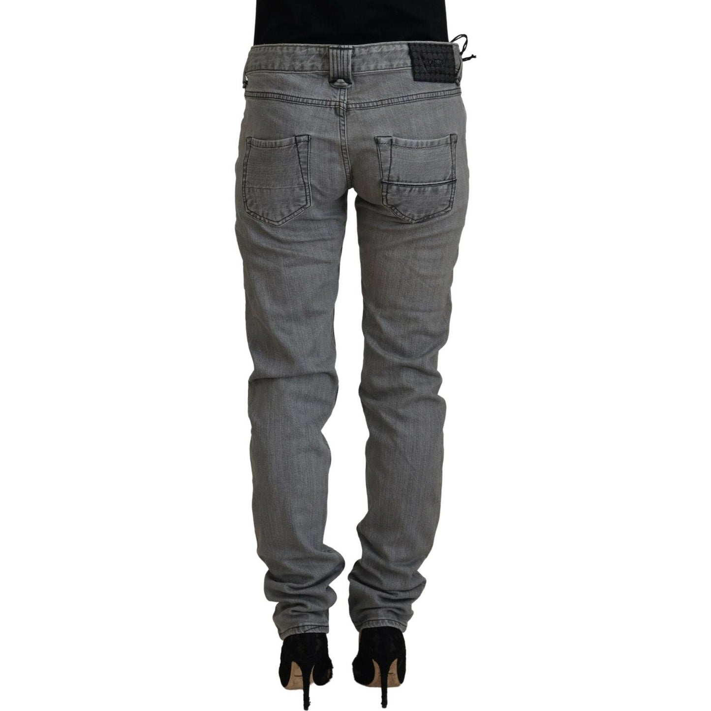 Care Label Chic Low Waist Skinny Gray Jeans Care Label