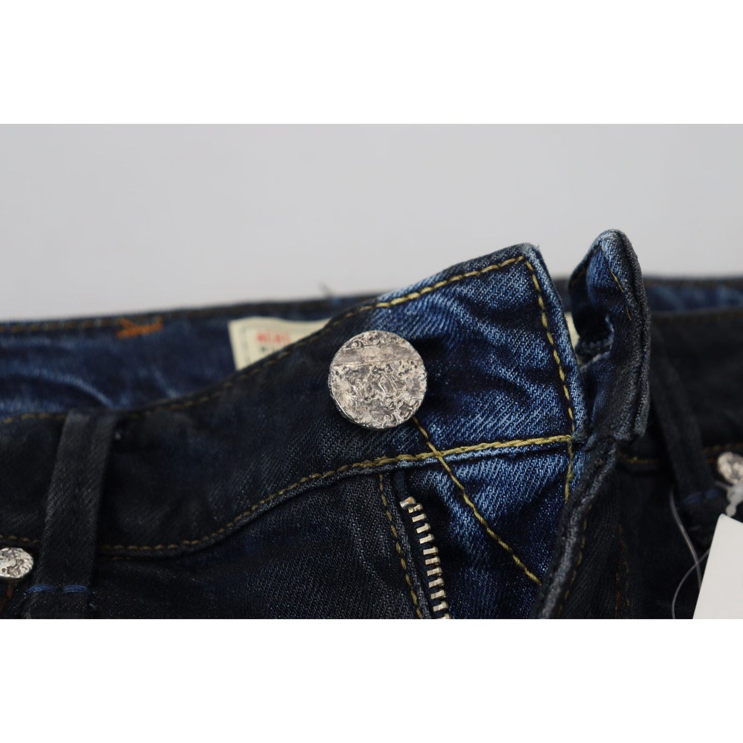 Acht Blue Cotton Low Waist Slim Fit Women Casual Jeans Acht