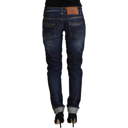 Acht Blue Cotton Slim Fit Women Casual Denim Jeans Acht