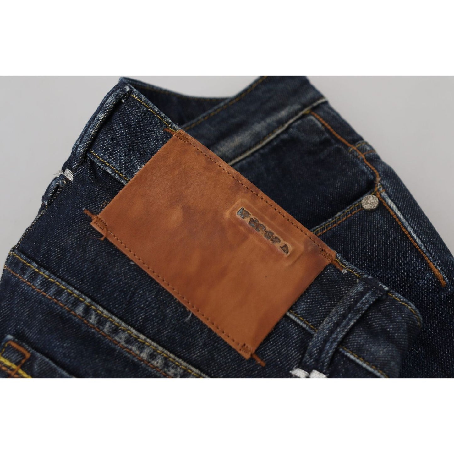 Acht Blue Cotton Slim Fit Women Casual Denim Jeans Acht