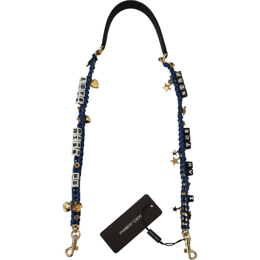 Dolce & Gabbana Multicolor Embellished Bag Shoulder Strap Dolce & Gabbana