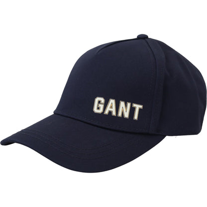 Gant Blue Cotton Logo Print Baseball Cap Casual Hat Gant