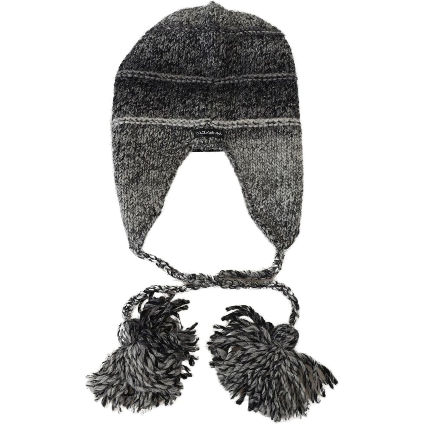 Dolce & Gabbana Elegant Gray Knitted Beanie Hat Dolce & Gabbana