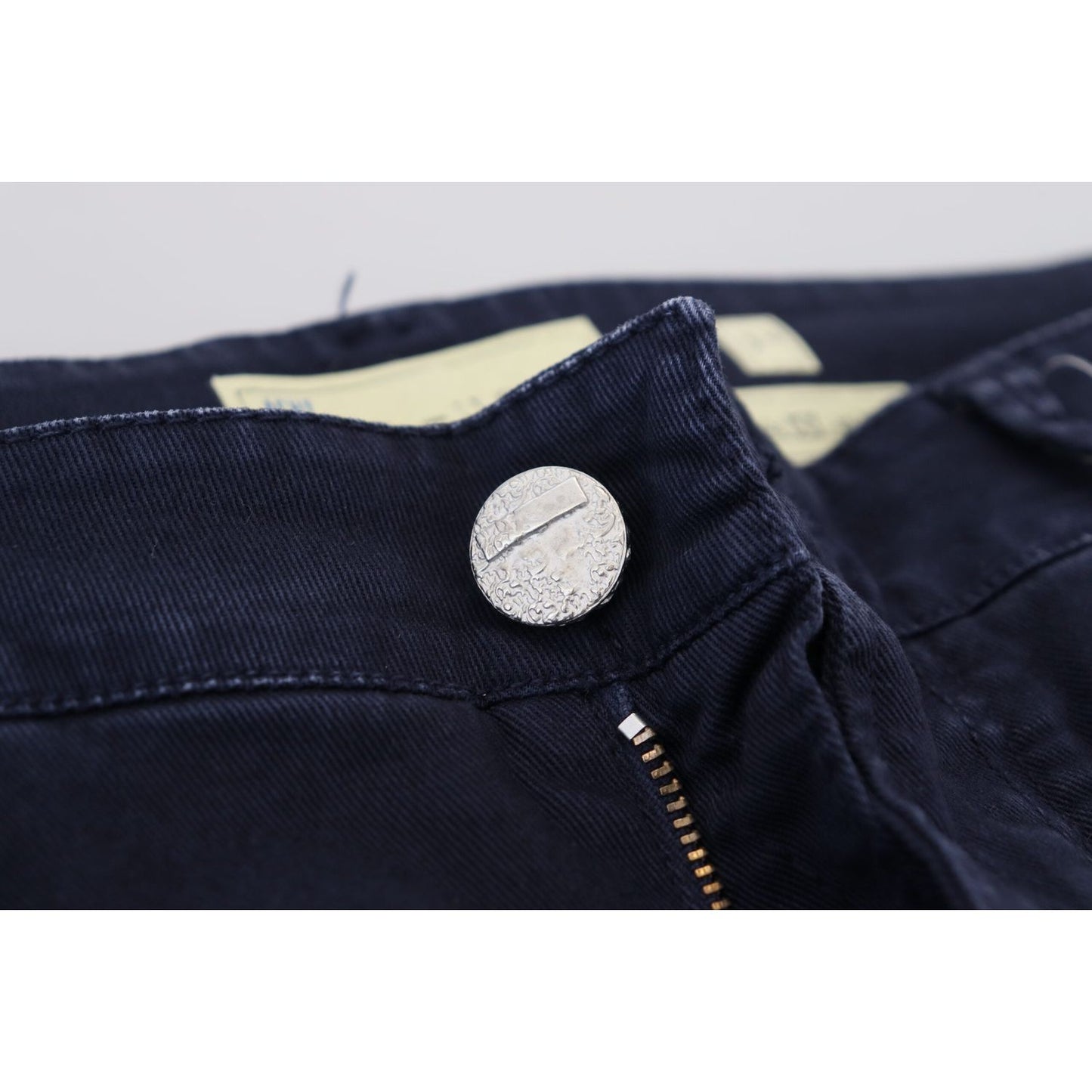 Acht Blue Cotton Tapered Slim Fit Men Casual Denim Jeans Acht