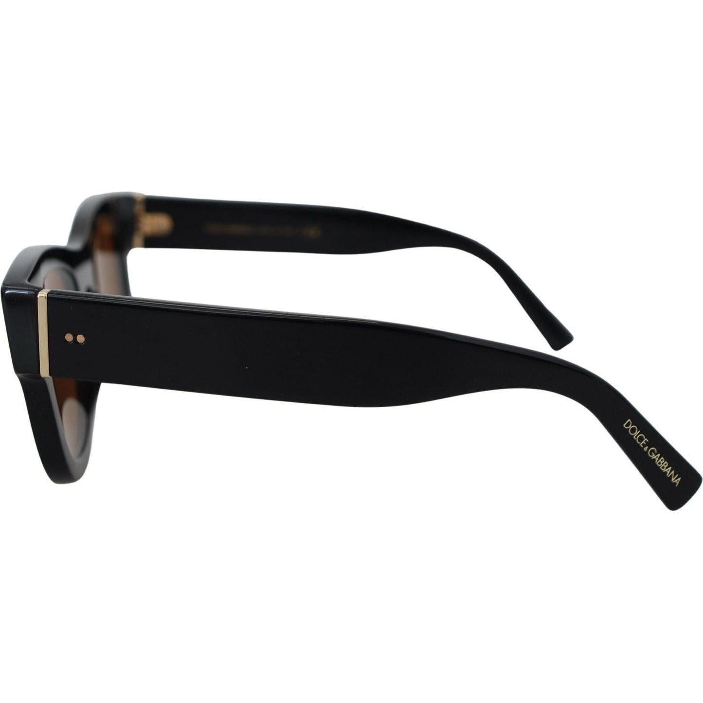 Dolce & Gabbana Chic Brown Acetate Sunglasses Dolce & Gabbana