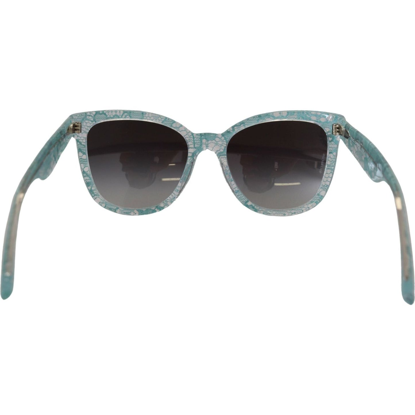 Dolce & Gabbana Elegant Blue Lace Detail Sunglasses Dolce & Gabbana