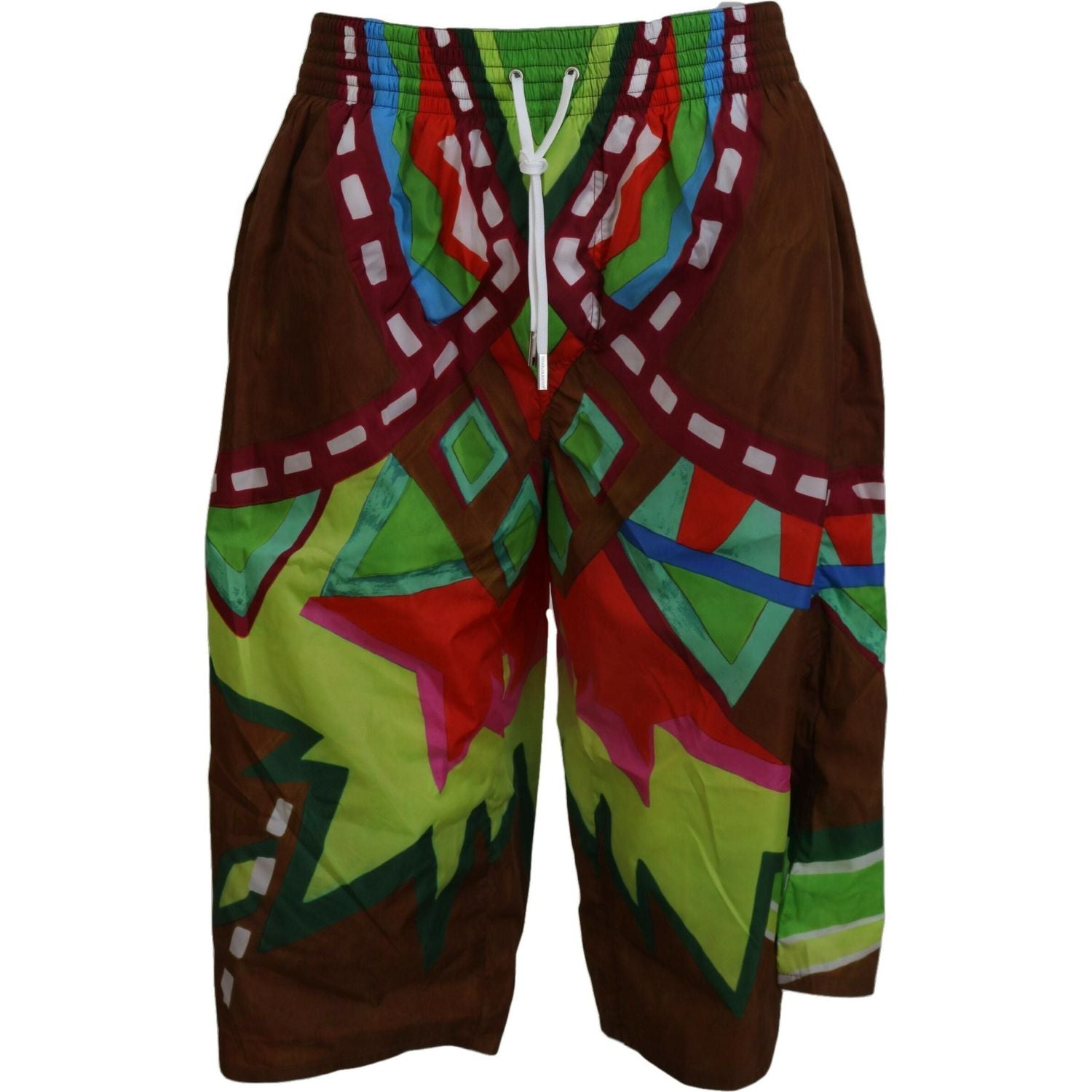 Dsquared² Multicolor Printed Men Beachwear Shorts Swimwear
