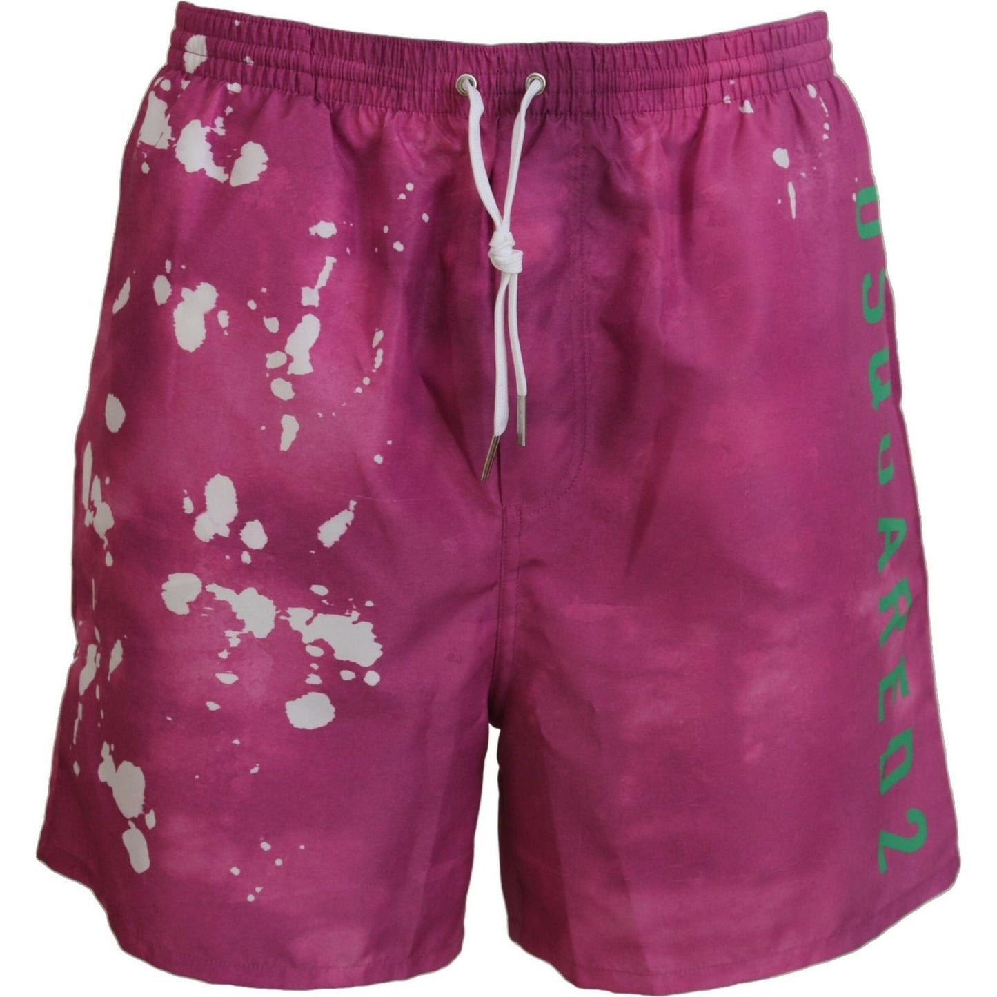 Dsquared² Pink Tie Dye Logo Men Beachwear Shorts Swimwear Dsquared²