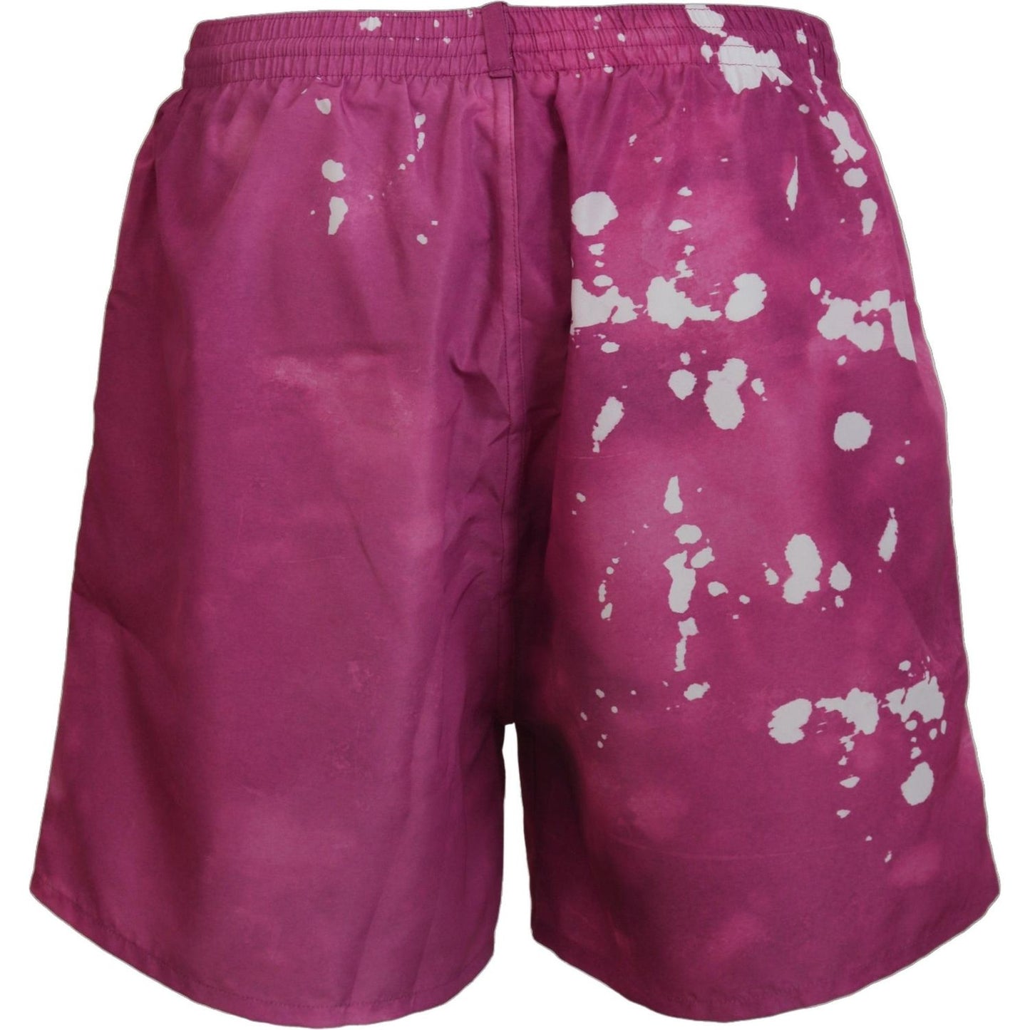 Dsquared² Pink Tie Dye Logo Men Beachwear Shorts Swimwear Dsquared²