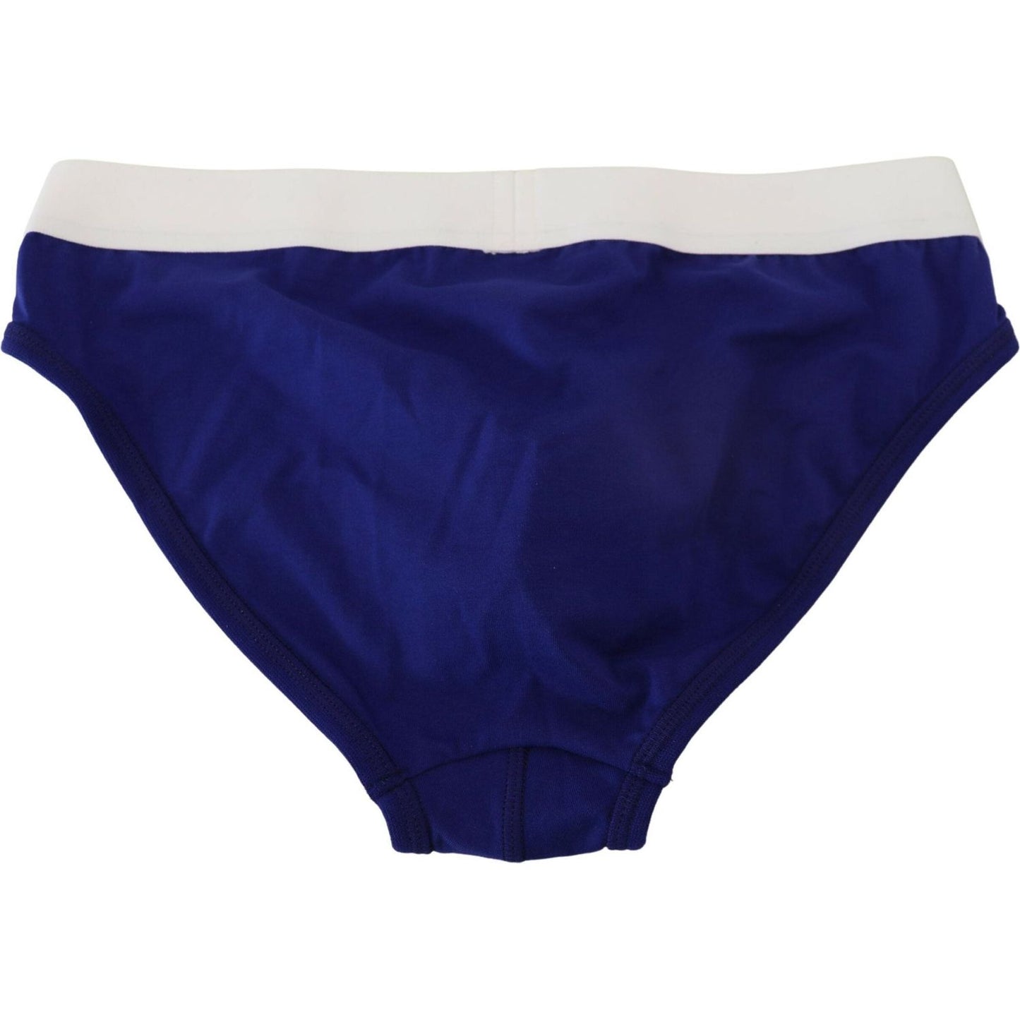 Dsquared² Chic Blue & White Cotton Blend Briefs Dsquared²